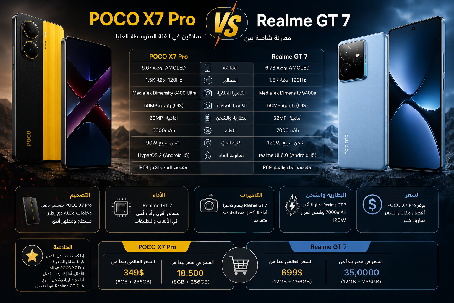 POCO X7 Pro vs Realme GT 7