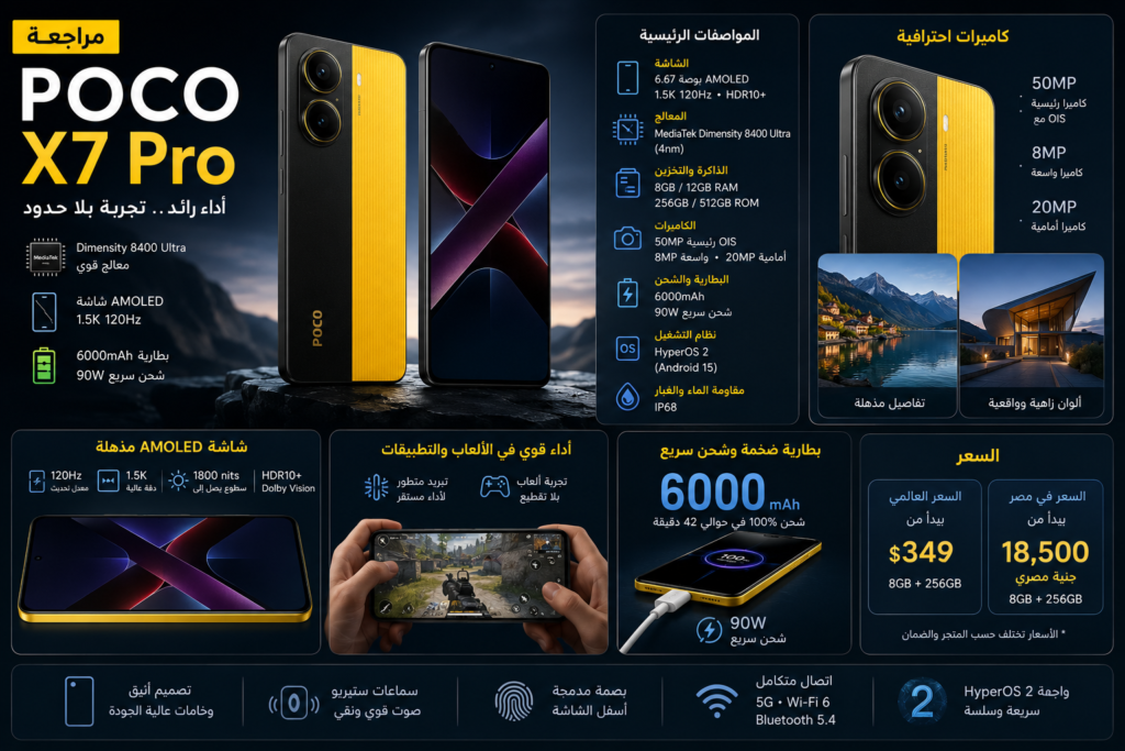 مراجعة POCO X7 Pro