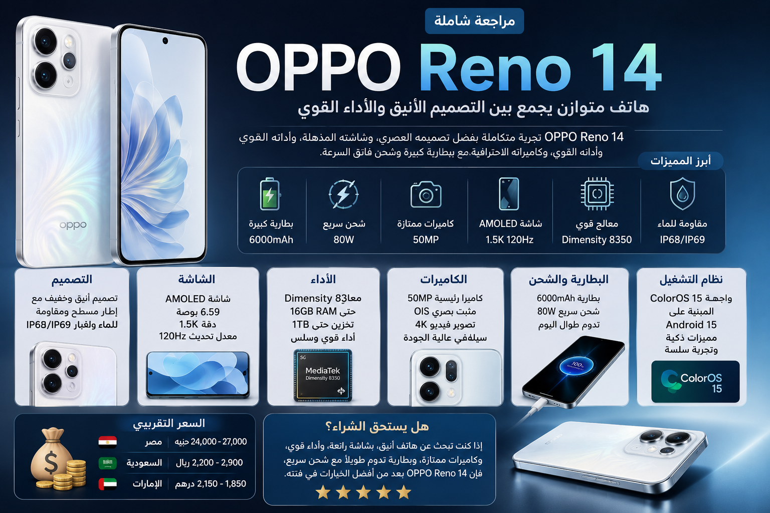 مراجعة OPPO Reno 14
