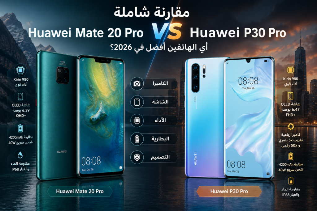Huawei Mate 20 Pro وP30 Pro.