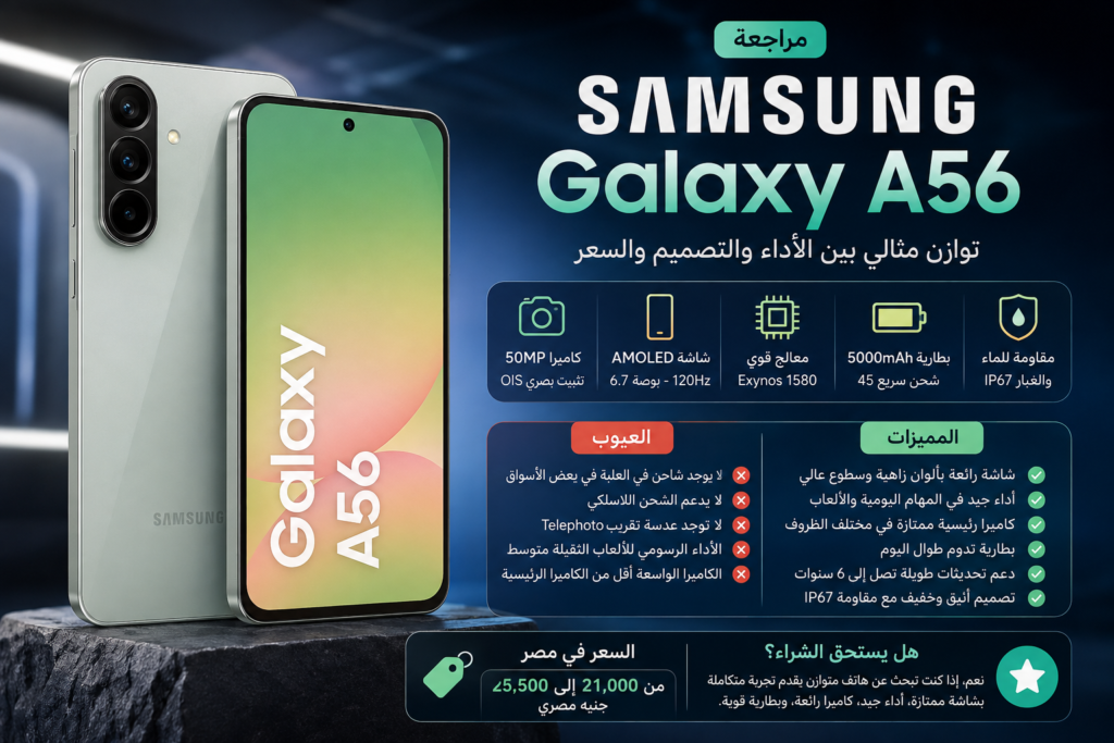 مراجعة Samsung Galaxy A56