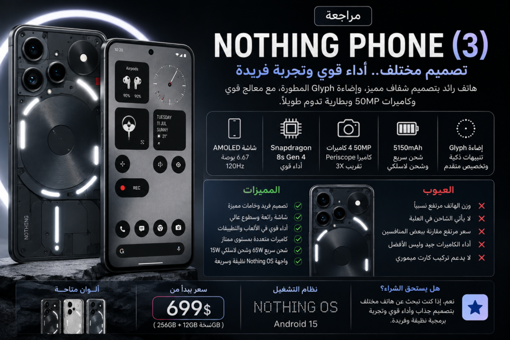 مراجعة Nothing Phone 3