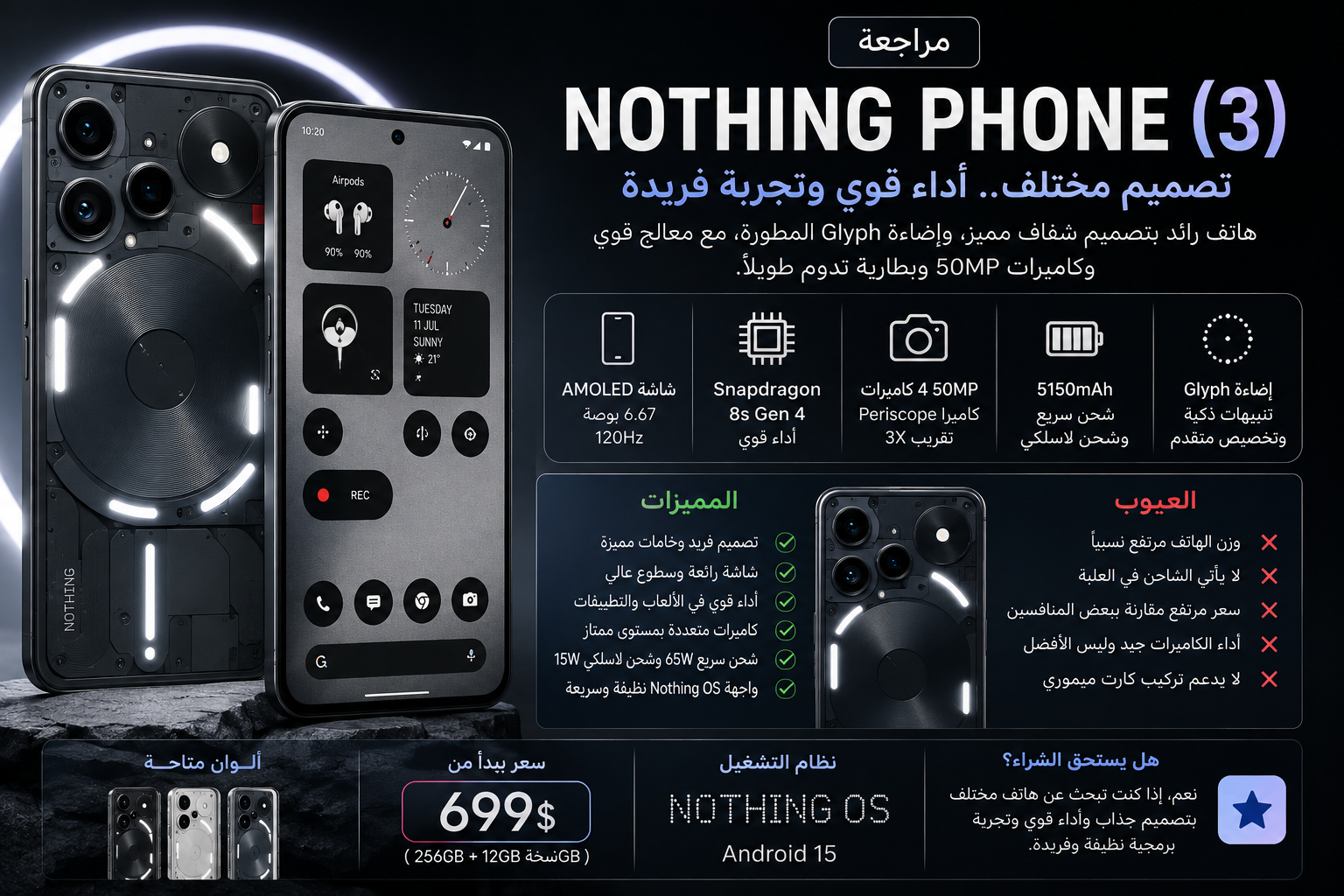 مراجعة Nothing Phone 3